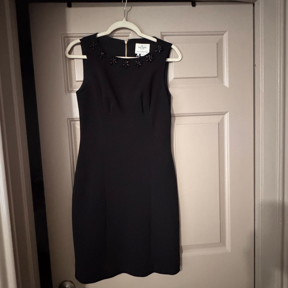 Dress with Embellished Neckline
